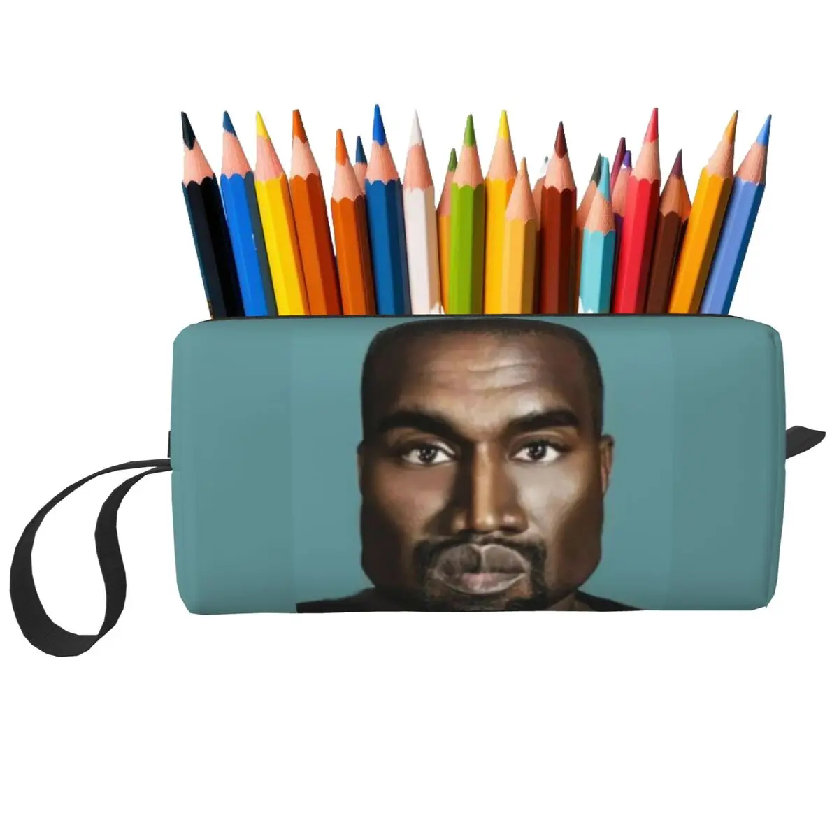 

Забавный пенал Kanye West Meme, детские подарки, коробка для ручек, сумка-карандаш, канцелярские принадлежности, дорожная женская косметичка, сумка-органайзер