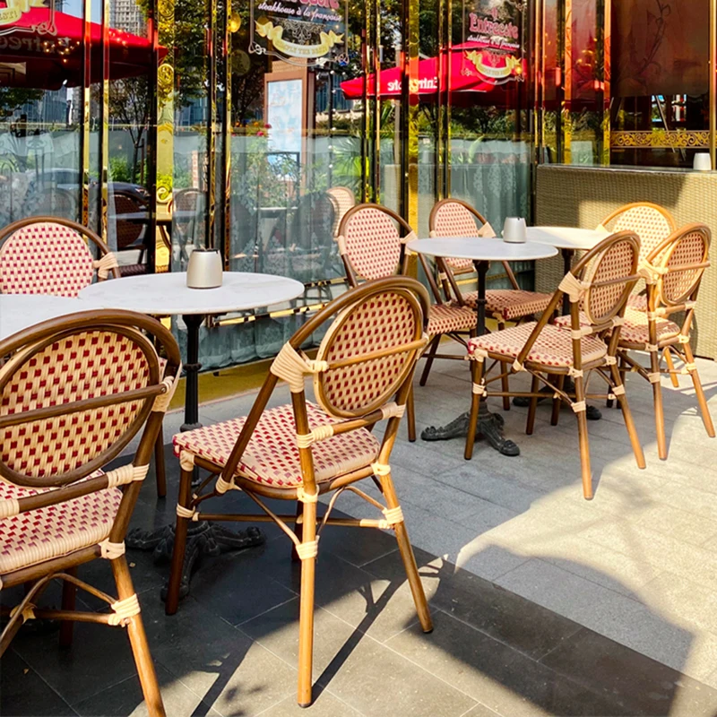 Retro Rattan Garden Furniture Sets Waterproof Nordic Natural Balcony Garden Furniture Sets Adult Moving Tuinmeubelen Decorations
