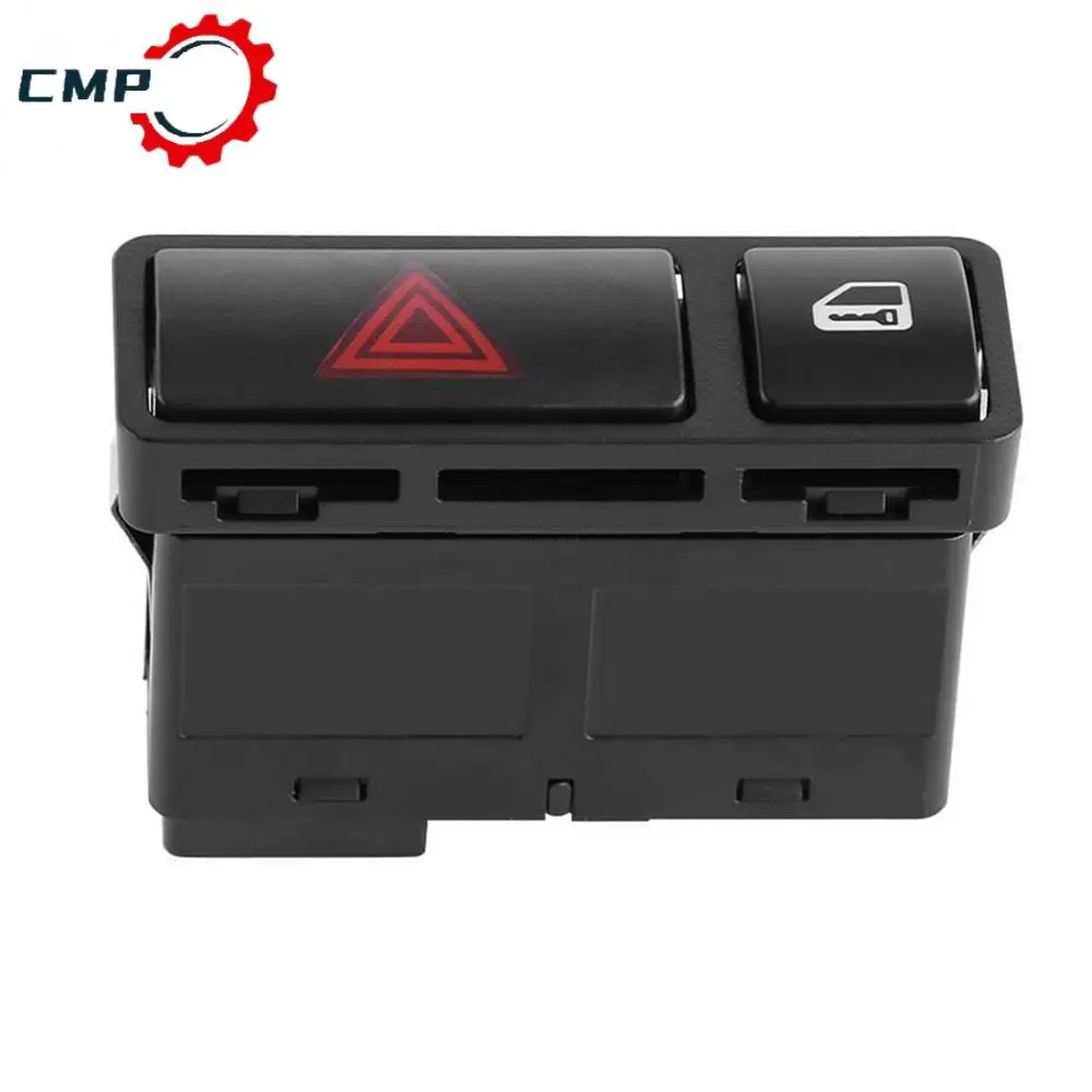 

1 шт., кнопка центрального замка двери, аварийный сигнальный выключатель для BMW E46 E53 E85 325 613, автомобильные аксессуары для интерьера