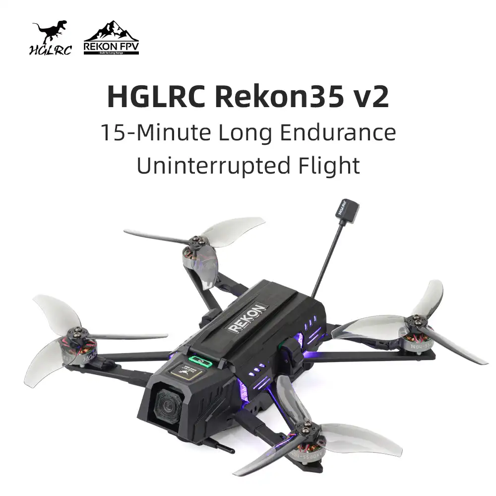 

HGLRC Rekon35 V2 Long-Range FPV Drone 3.5inch Quadcopter