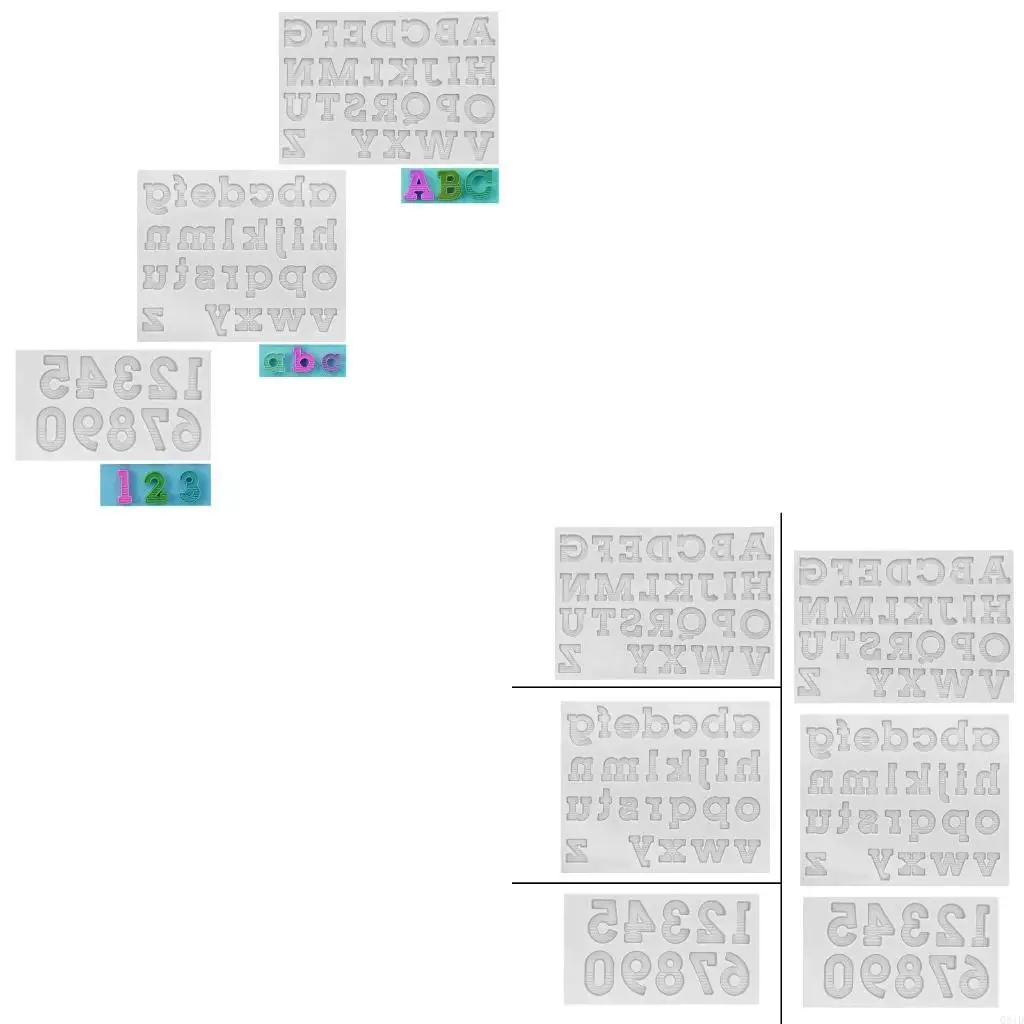 Letter Silicone Mold DIY Earring Necklace Keychain Pendant Molds Alphabets Crystal Epoxy Resin Casting Mold Jewelr