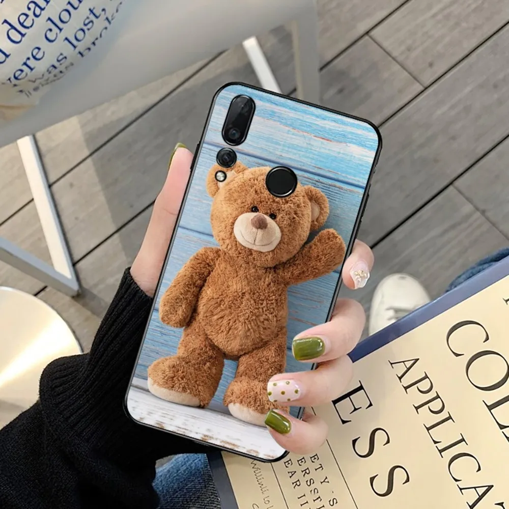 Casing ponsel beruang Teddy kartun, untuk Huawei Y9 6 7 5 Prime menikmati 7s 7 8 plus 7a 9e 9plus 8E Lite Psmart Shell