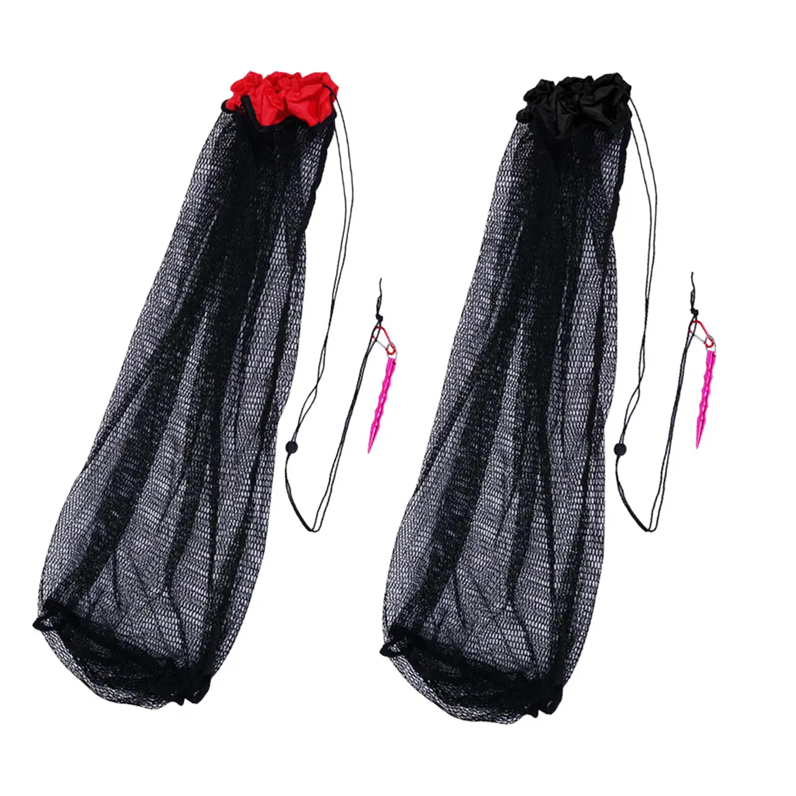 Nylon Pesca Net Bag para pesca, Drawstring Fish Collection Bag, Armadilhas do caranguejo