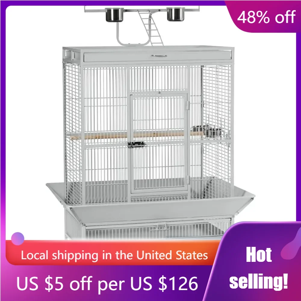 

Wrought Iron Select Bird Cage Pewter Hammertone 3151BLK Birds Accessories for Cages Cages|-f-| Houses and Fences Backpacks Hut