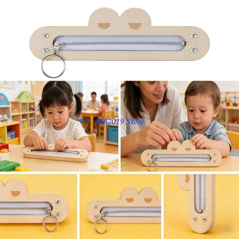 Q0KB Children Activity Boards for Toddlers Learning Zip And Basic Skills