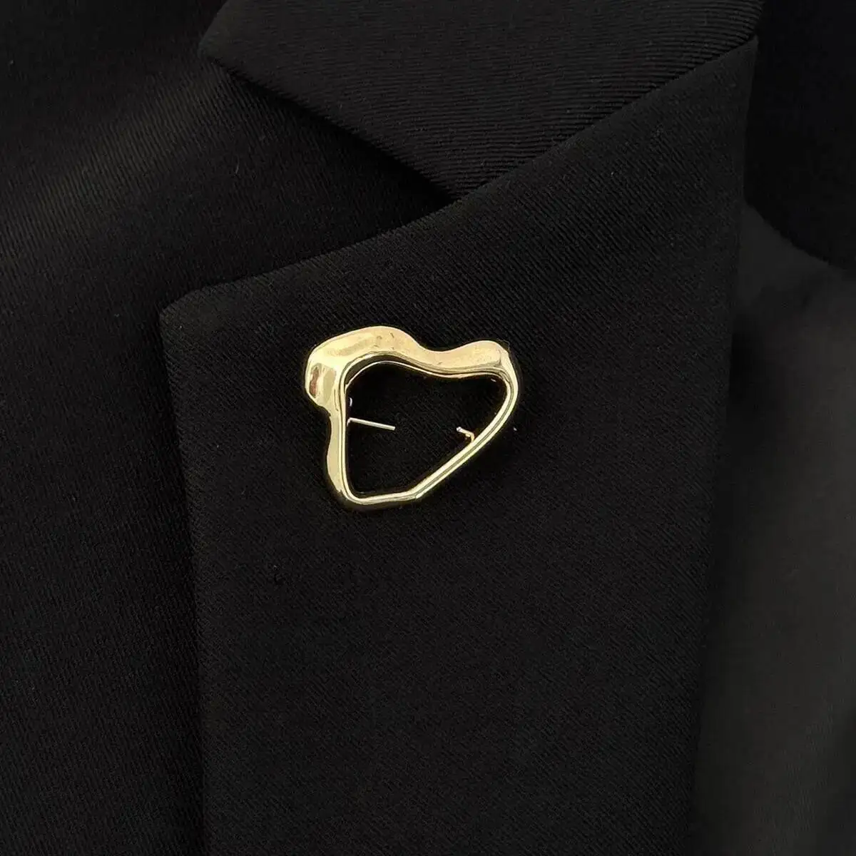 IngeSight.Z خمر بساطتها المرأة بروش جديد فريد غير النظامية هندسية بروش معدني دعوى الديكور دبوس ملحق هدية #4