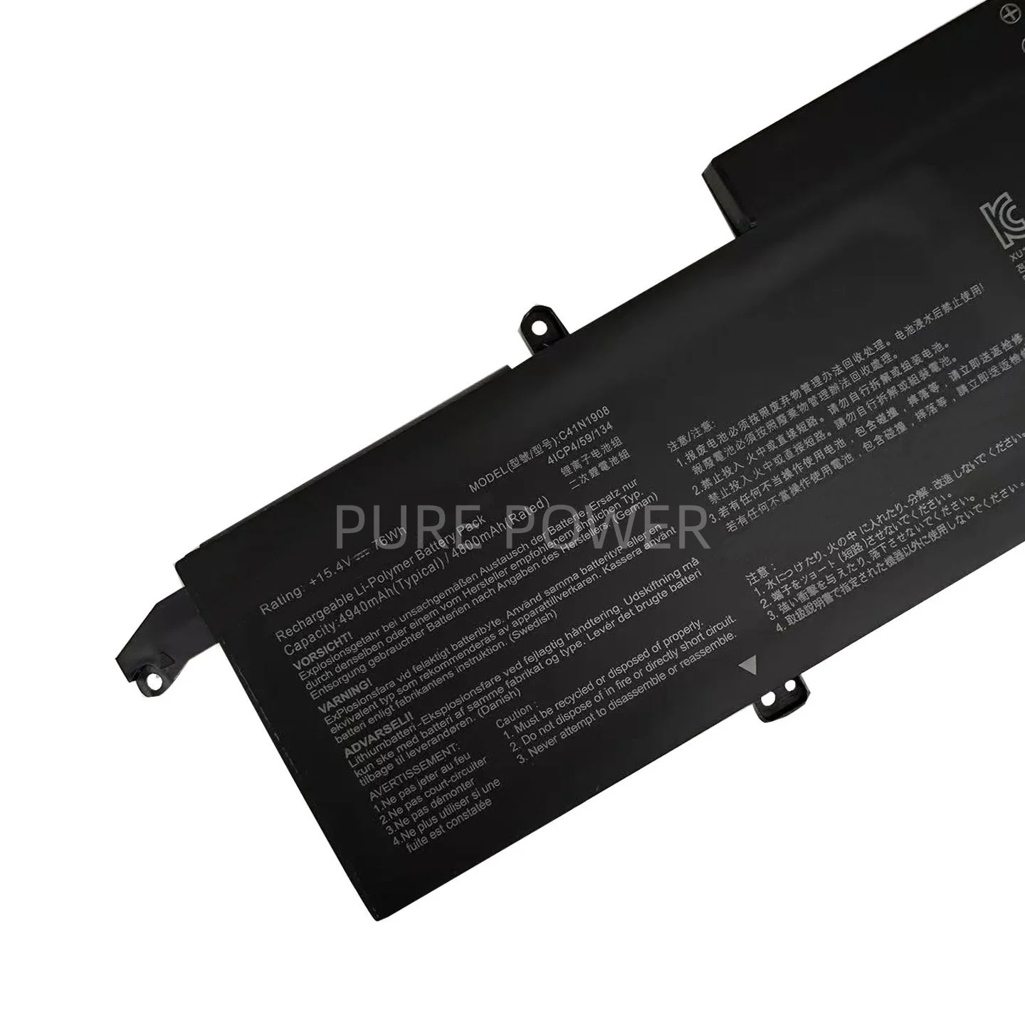 New Laptop Battery C41N1908 15.4V 76WH 4940mAh High Quality For Asus RoG Zephyrus G14 GA401 GA401II GA401IU GA401IV GA401QE