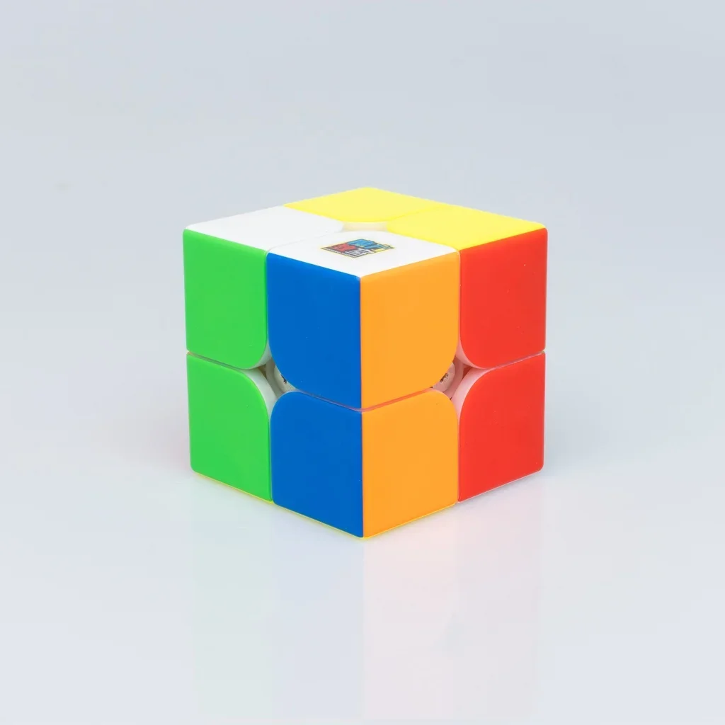 Moyu RS2M 2022 V2 M Magnetic Magic Speed Cube Stickerless Professional Fidget Toys MOYU Rs2m 2x2 V2 Cubo Magico Puzzle