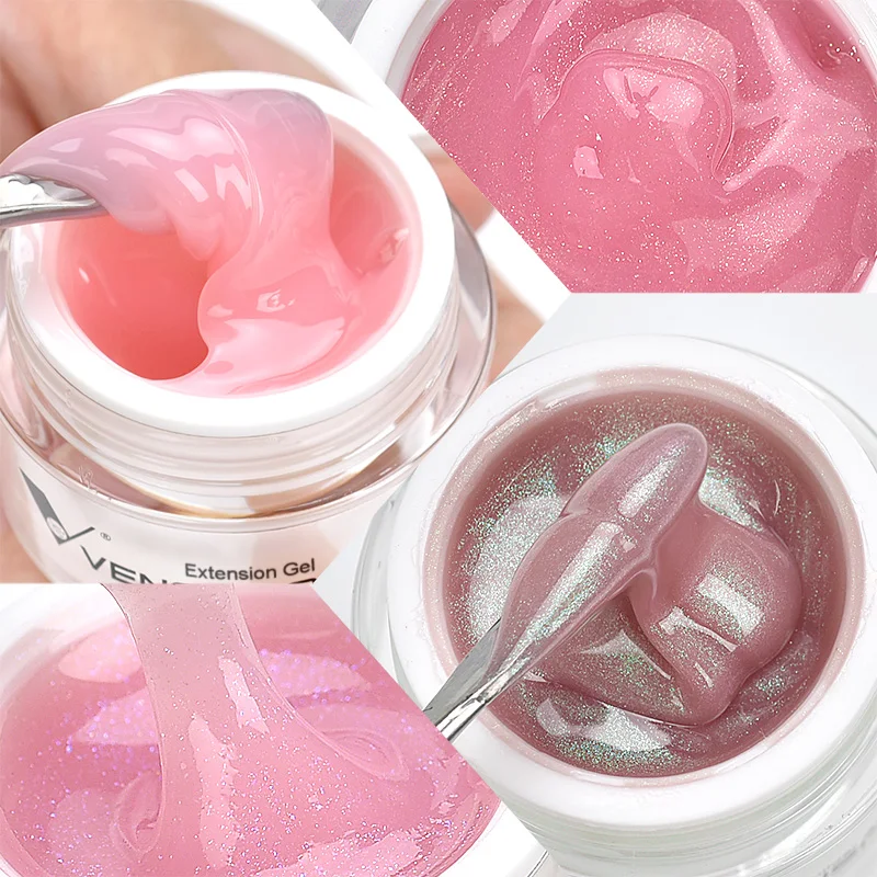 VENALISA 50ml Gelee Acryl Gel Klar Nude Rosa Camouflage Gel Nagel Verlängern UV LED Builder Opal Gelee Gel Nagel kunst Maniküre Gel – Detail 9