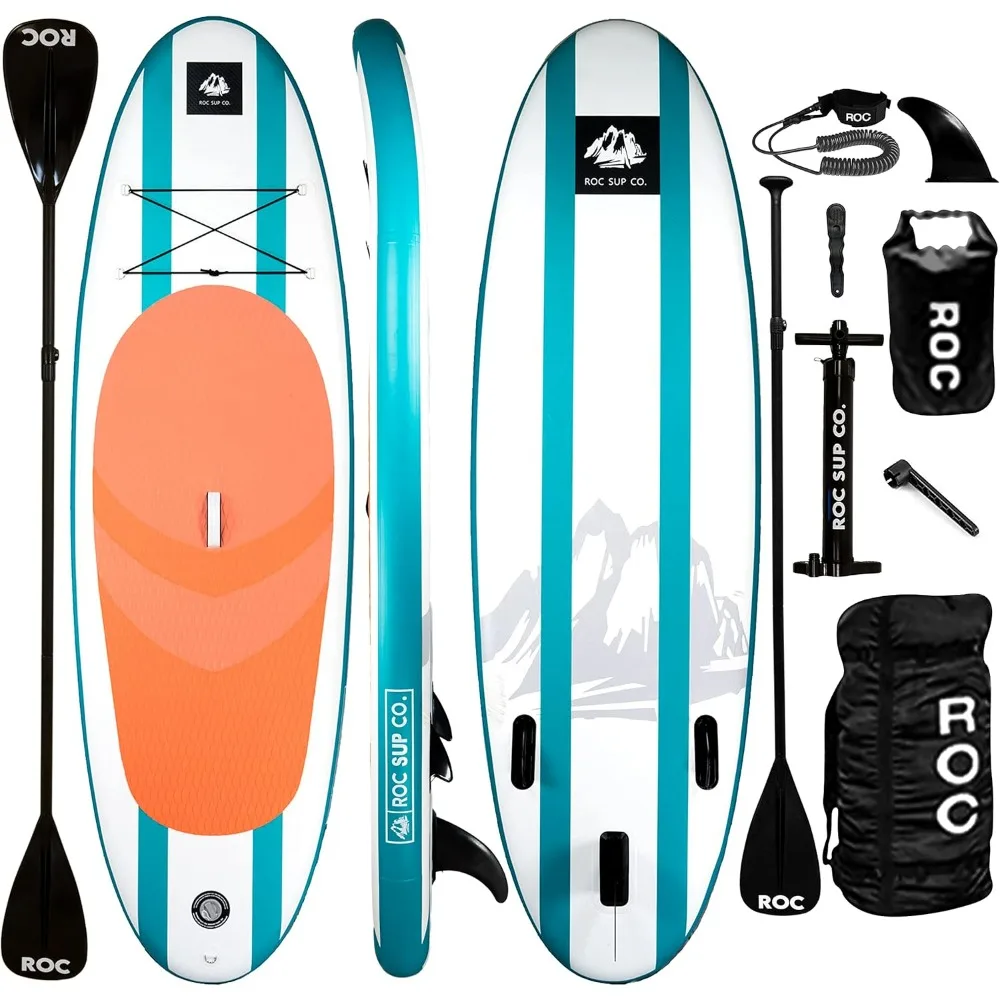 

Inflatable Stand Up Paddle Boards with Premium SUP Paddle Board Accessories, Wide Stable Design, Non-Slip Comfort Deck