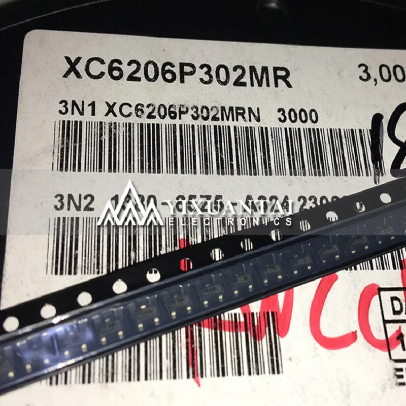 STOCK 500-3000pcs/LOT XC6206P302MR  Free shipping  XC6206P302MR   6206P302    65Z5 SOT23