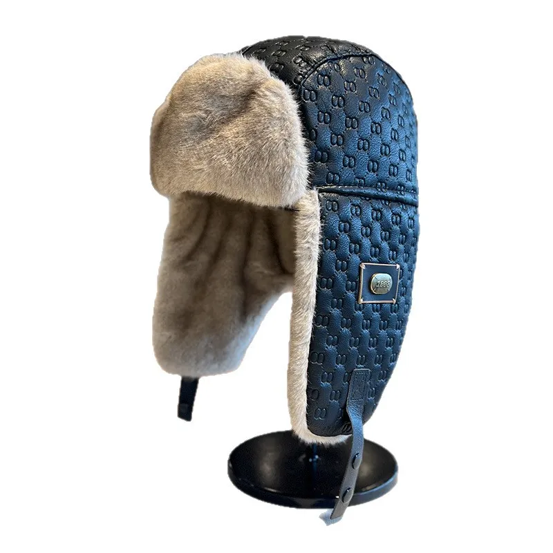 Кожаная шапка-ушанка-авиатор-траппер для мужчин и женщин, русская советская шапка-ушанка из искусственного меха, теплая уличная зимняя шапка