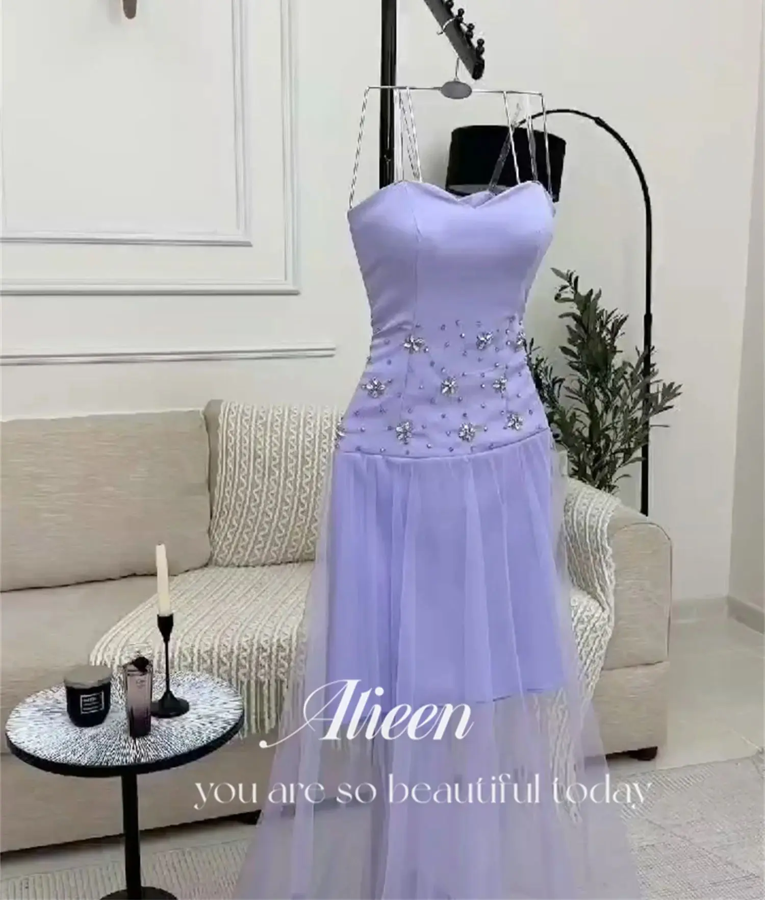 Purple Stone Happy Customized Evening Dresses Woman Elegant 2024 Prom Dress With Stones and Crystals Party Wedding Graduation