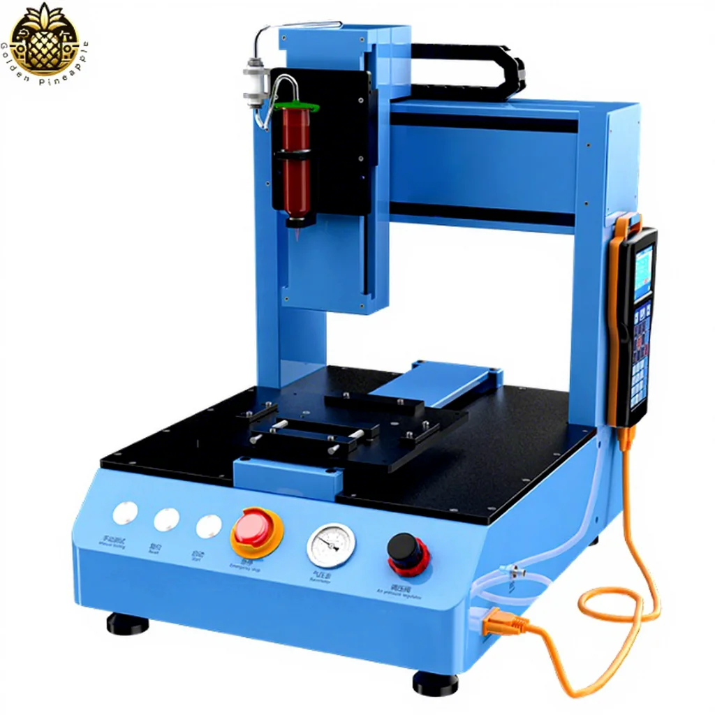 983B Automatic LCD Glass Scratch Polishing Repair Dispenser for Mobile Phone  UV Waterproof Glue Dispensing Machine