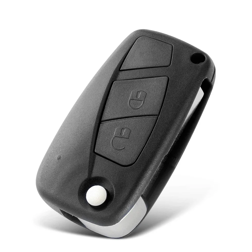 KEYYOU 1PCS New For Fiat 500 Key Shell Panda 2003-2012 Stilo Ducato Punto Auto Car Key Case 3 Buttons