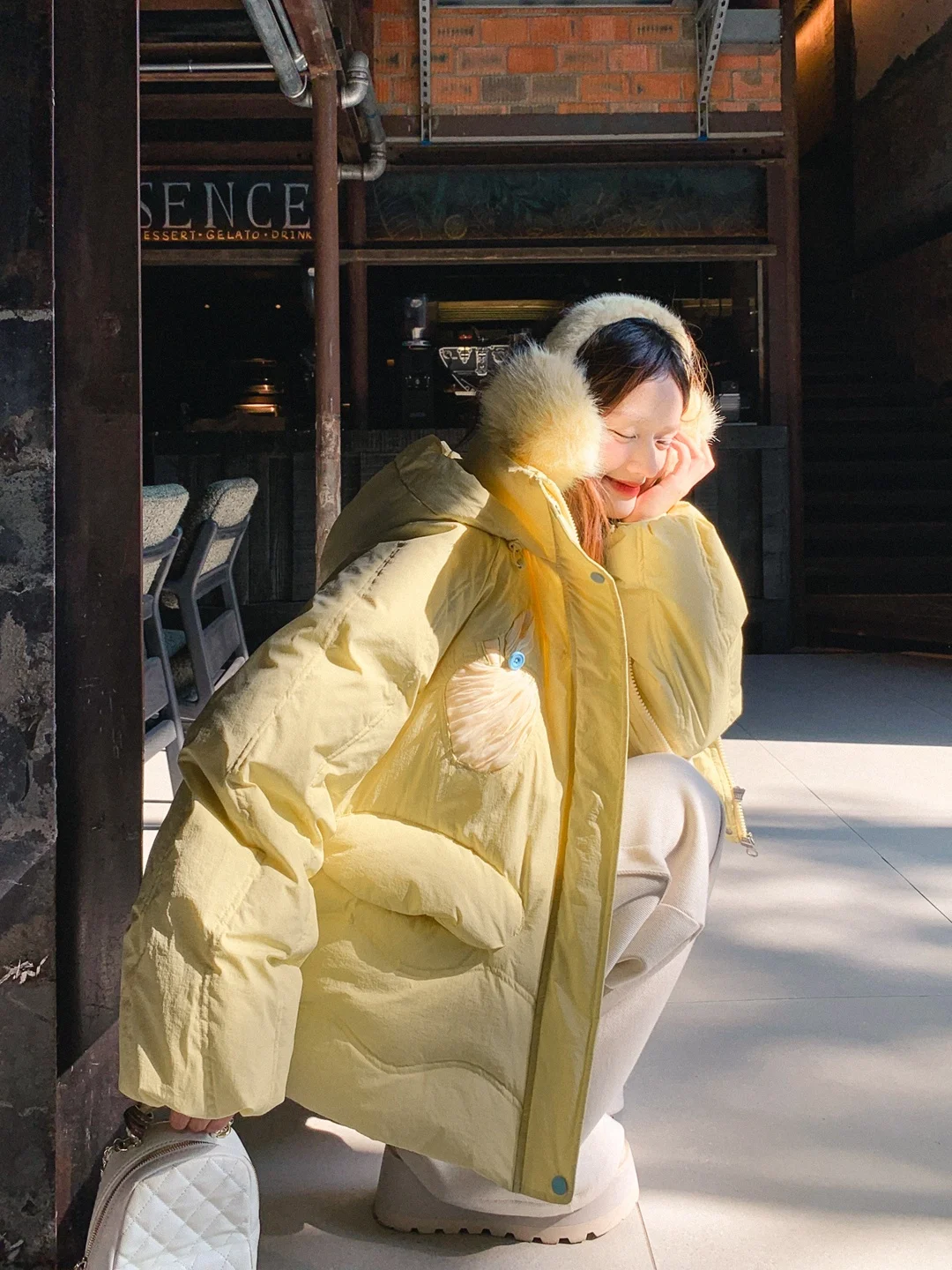 

Пуховик Gula Liangpin Butter Melon Casual Loose 90 White Du Down для женщин, молодежная верхняя одежда, придающая жизненную силу