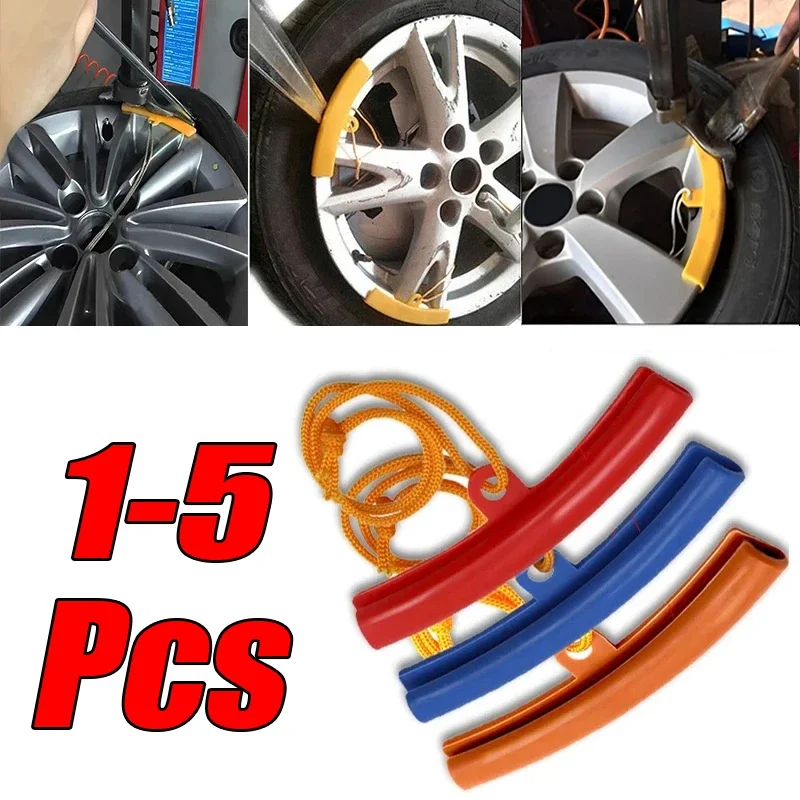 

1-5Pcs Car Wheel Guard Rim Protect Red Bicycle Car Wheel Rim Protector Tyre Changer Guard Universal Tire Change Protection Tool