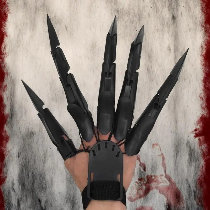 Scary Finger Joint Halloween Articulated Fingers Claw Props Scary Finger Joint Scary Skeleton Hand Party Props 3D Printed Bone