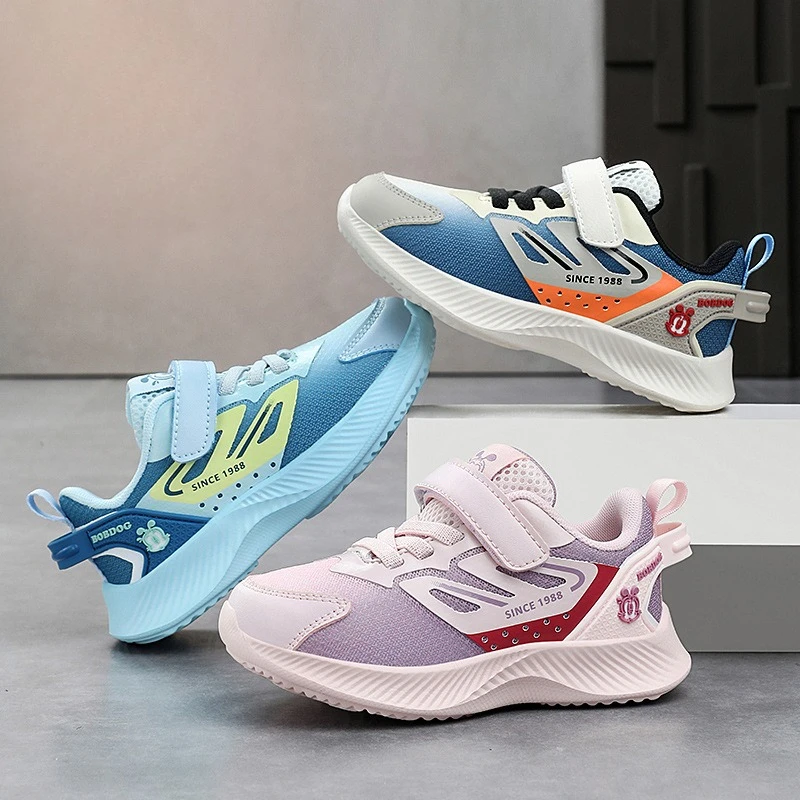 

2025 New Child Sports Shoes Breathable Light Casual Shoes Boys Girls Sneakers Anti Slip Wear-resistant Rebound Running Shoes