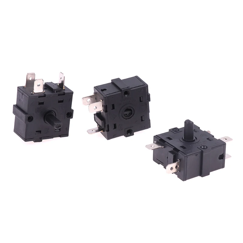 1PCS 3/5 Pin 2/4 Position Rotary Switch Selector AC 250V 16A Radiator For Electric Room Heater