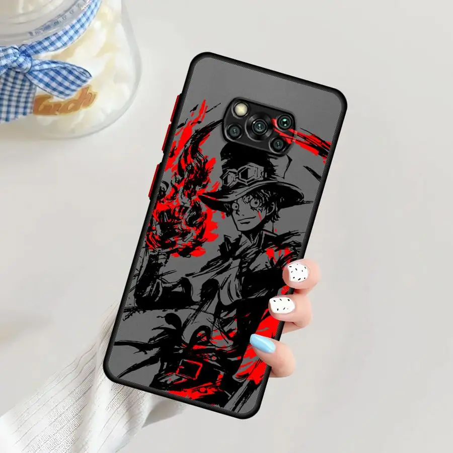 Capa para xiaomi poco c50 f3 x3 nfc c51 m5s c40 x3 x4 x5 pro capa traseira do telefone anime uma peça legal