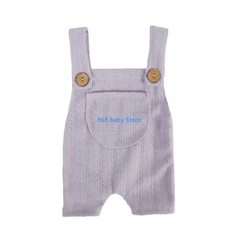 29EE 신생아 Photoshoot 소품 작업복 점프 슈트 아기 사진 의상 사진 슈트