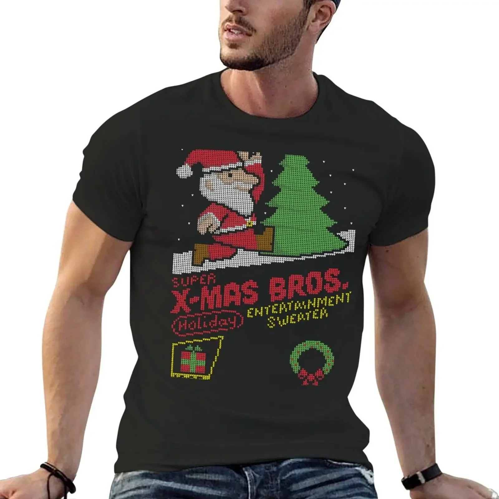 Super X-Mas Bros T-Shirt for a boy new edition heavyweight t shirts for men