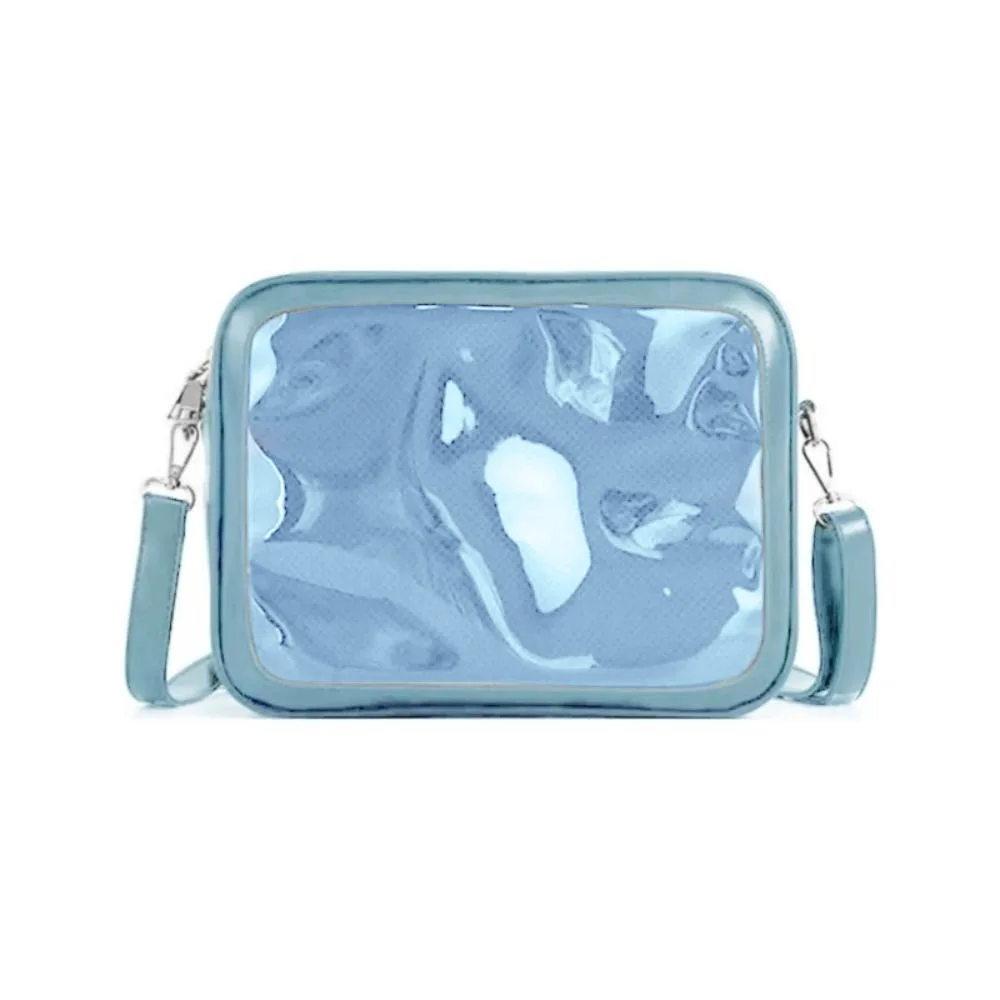 Zipper Bag Solid Color Itabag Cotton Bag PU Transparent Bags Idol Merchandise Storage Small Item Bag Shoulder Bag Men