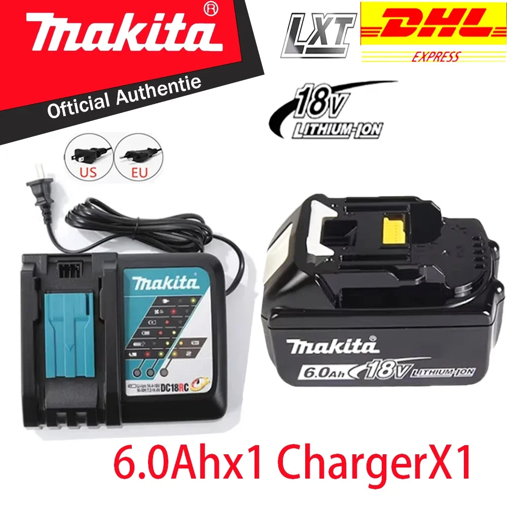 

100% Brand new original Makita 18V 6.0Ah · battery, suitable for charging over 90% of Makita's 18V power tools