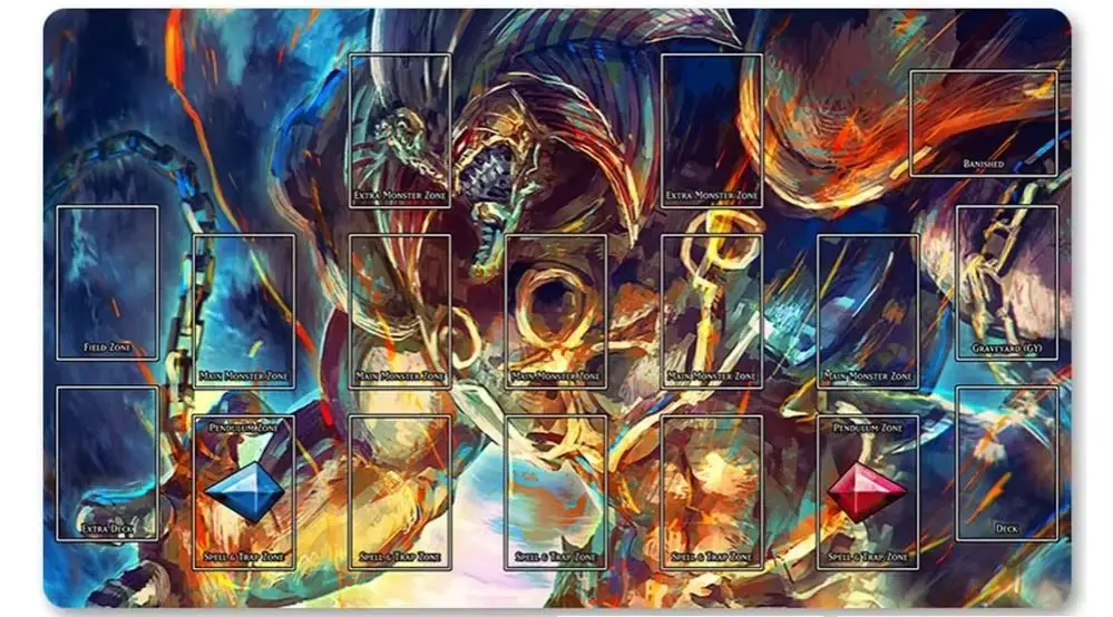 

YuGiOh Playmat Card Game Mat Play mats Compatible for OCG + Free Bag - 3561346