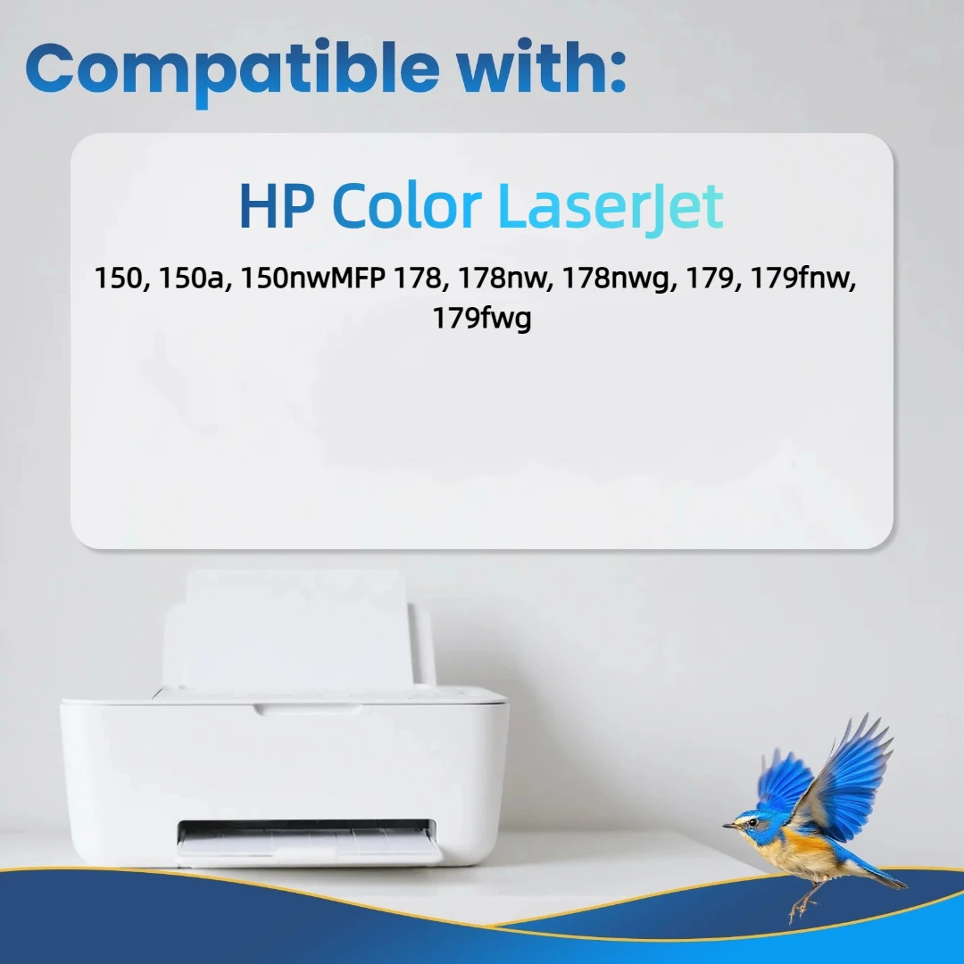 Jhaan 117A W2070A W2071A W2072A W2073A Toner kompatibel mit HP 117A für HP Color Laser MFP 178nw Toner für HP 150a 150nw – Detail 2