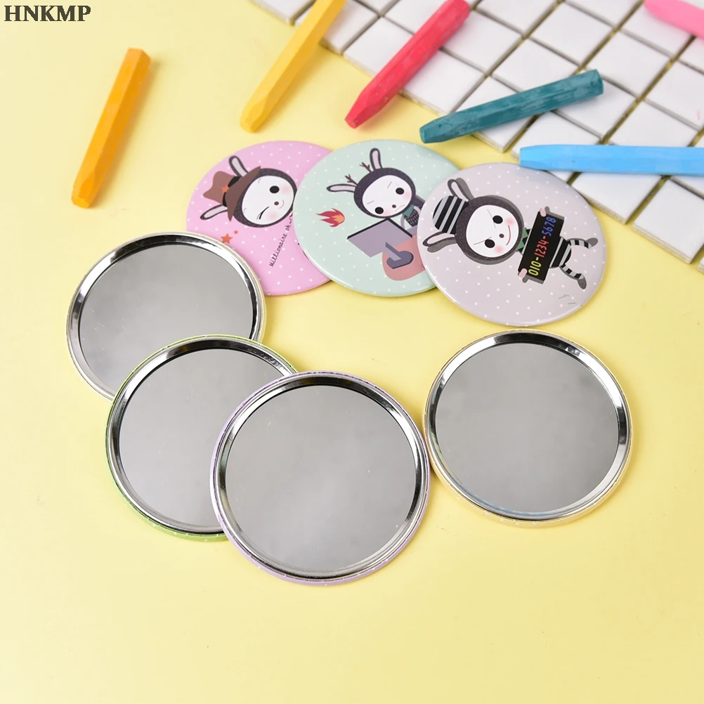 GU150 1pc Fashion Cartoon Anti-fall Portable Small Mirror Cute Girls Makeup Mirror Pocket Mirror for Beauty Tools Mini Mirror