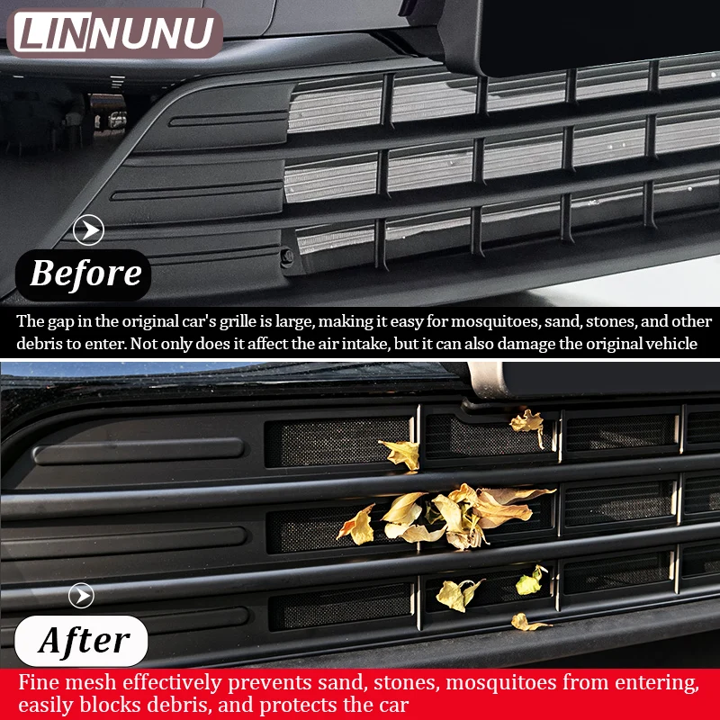 LINNUNU Grille insect proof Netto Protector Voor Leapmotor C10 Auto Insect Screening Mesh Cover Anti-insect Stofdicht Grills