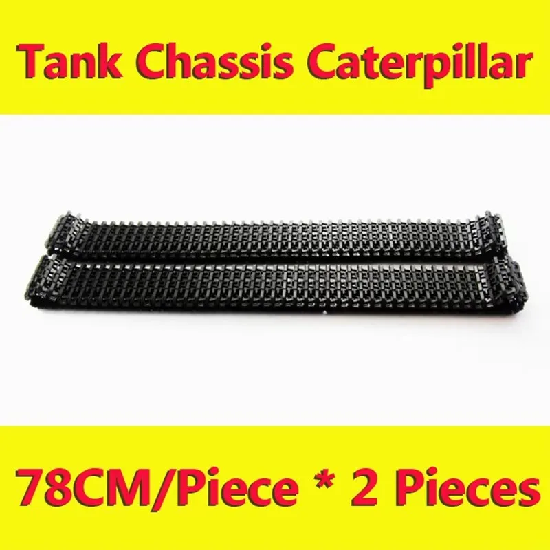 2pcs Pedrail Tracks for Tank Chassis 1:16 3818 Caterpillar Chain Tracks Pedrail Thread Wheel Crawler DIY RC Toy Part