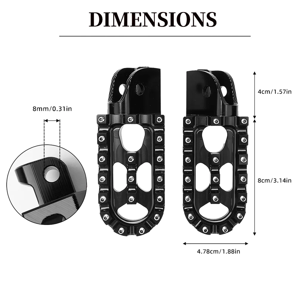 For BMW Series R1300GS R1250GS R1200GS F900GS F850GS F750 Motorcycle Footpeg Black Wide Footrest GS ADV Moto Accessories