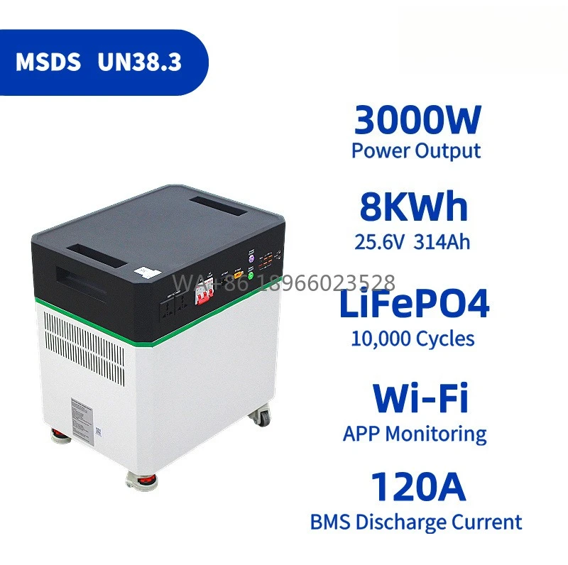 

3.5kwh 4kwh 8kwh Lifepo4 Battery Backup Ups 2400W Portable Power Station Solar Generator Power Supply Car Charger 2000W 3000W