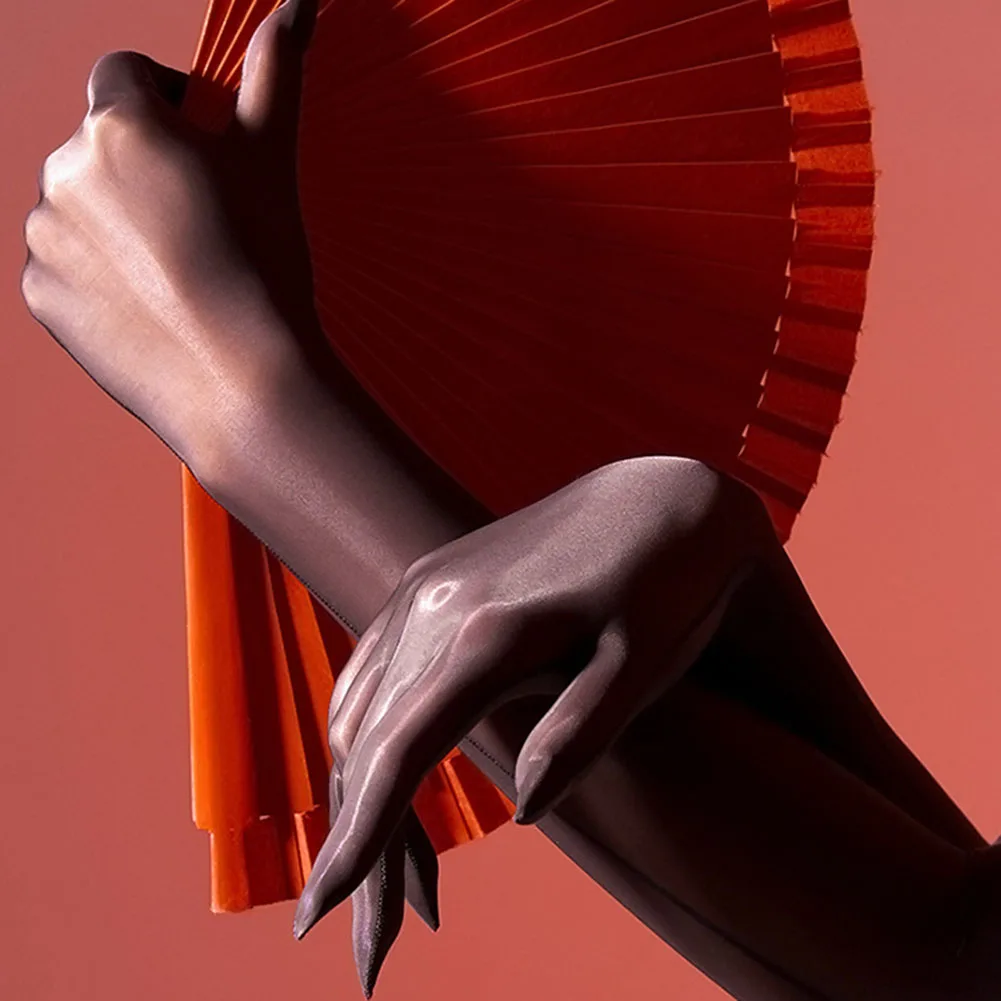 

Sheer Ultrathin Women's Gloves with Smooth Oil Texture Seamless Mittens Perfect for Driving and Dancing Activities