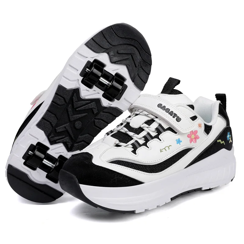 

Новые весенне-осенние женские и детские спортивные роликовые коньки для девочек, четырехколесные, для студентов, модель Flying Shoe