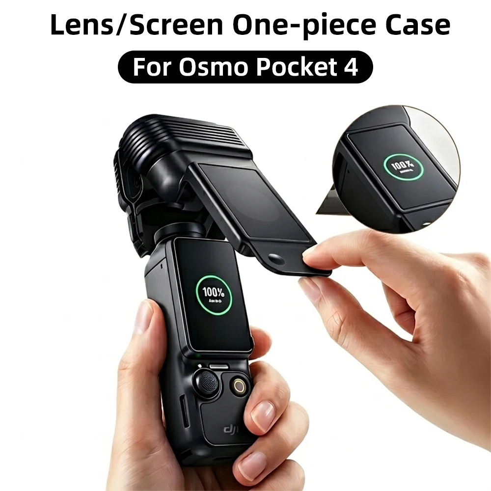 PC Lens Screen Case For DJI Osmo Pocket 4, Screen Translucent Anti-Scratch Ultra-Light Protective Cover For Pocket4 Accessories