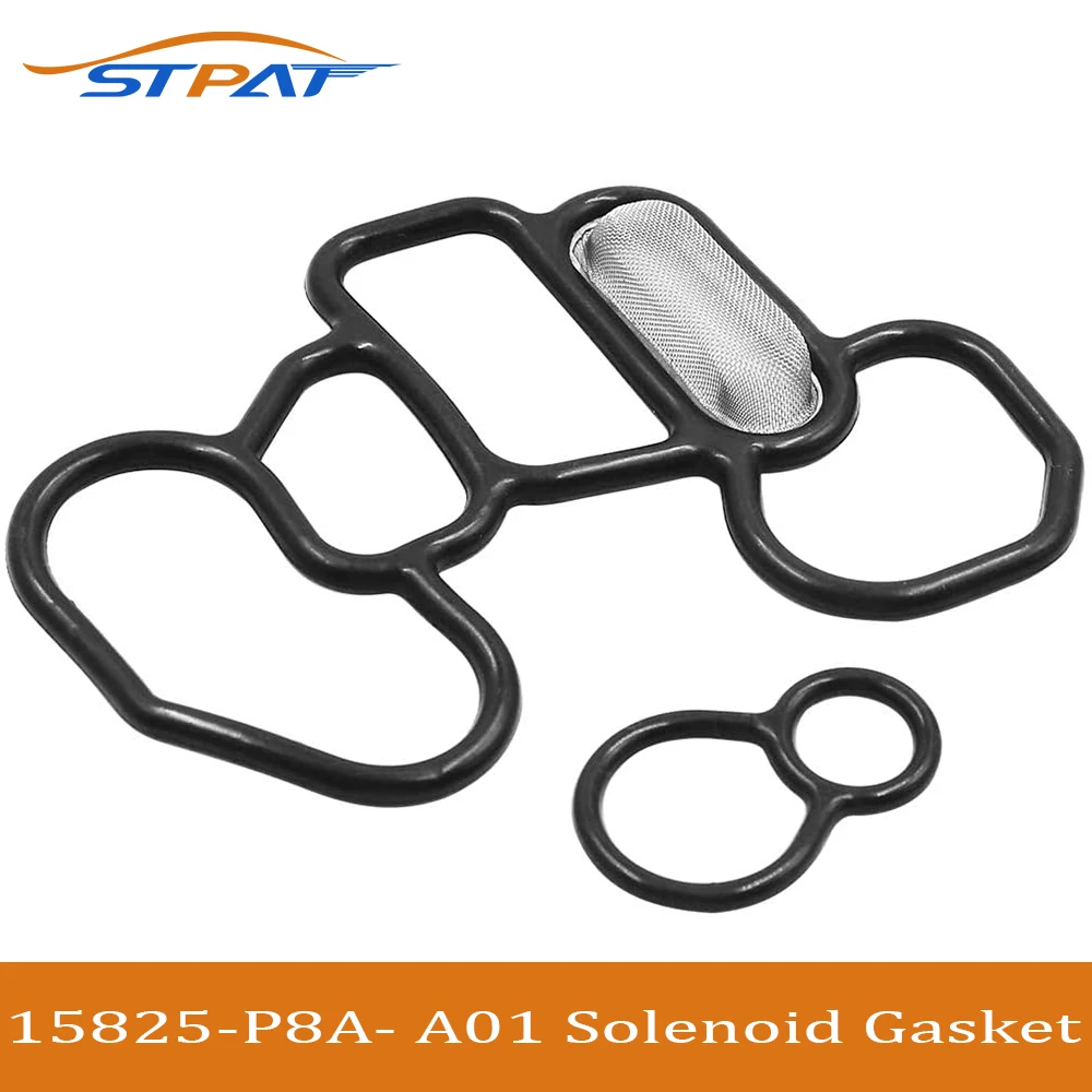 

STPAT Solenoid Gasket Spool Valve Filter Set for Honda Accord Pilot Odyssey Ridgeline V6 36172-P8A-A01 15825-P8A-A01