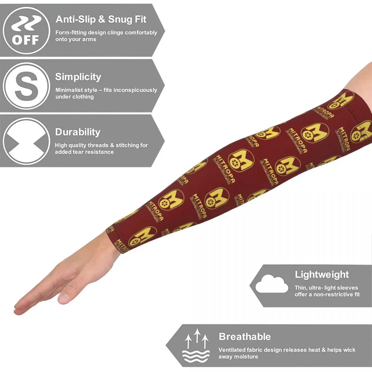 ミトロパ あなたの常時のお供になるアウトドアアームスリーブ 日焼け止めUVカットカバー 夏用サイクリングタトゥースリーブ