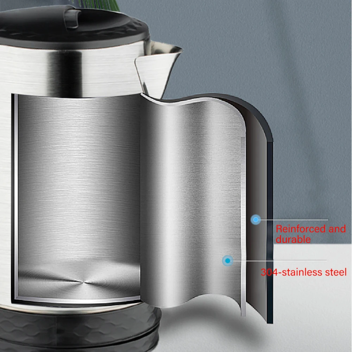 Neuer High-Tech Smart 2l Edelstahl Pfeif kessel für moderne Küchengeräte-stilvolle Samowar Tee Kaffee Thermo Pot-ID