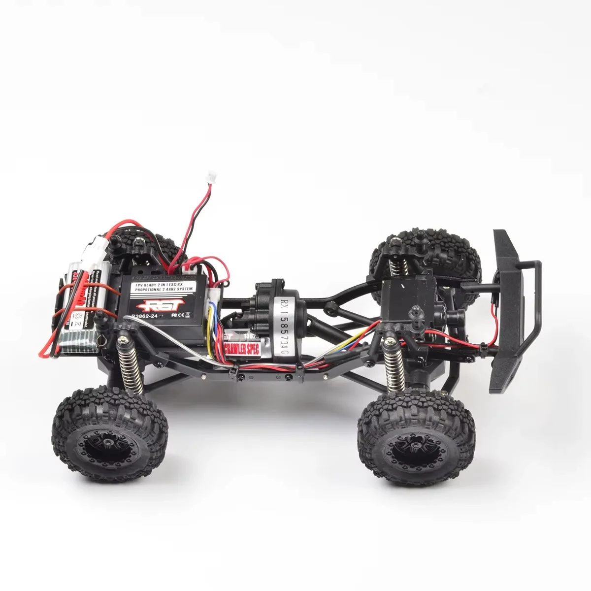 Vehículo todoterreno Rgt con Control remoto, Mini coche de escalada eléctrico de simulación, modelo de juguete interactivo divertido para niños, regalo, 1/24