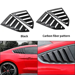 Pensionsfenster Lob, Sonnenschatten, hell schwarze Kohlefaser, Spoiler-Panel für Chevrolet Chevy Camaro 2016-2022, 2 Stk pro Set geeignet 8 Hauptverkäufe Camaro Louver - №6