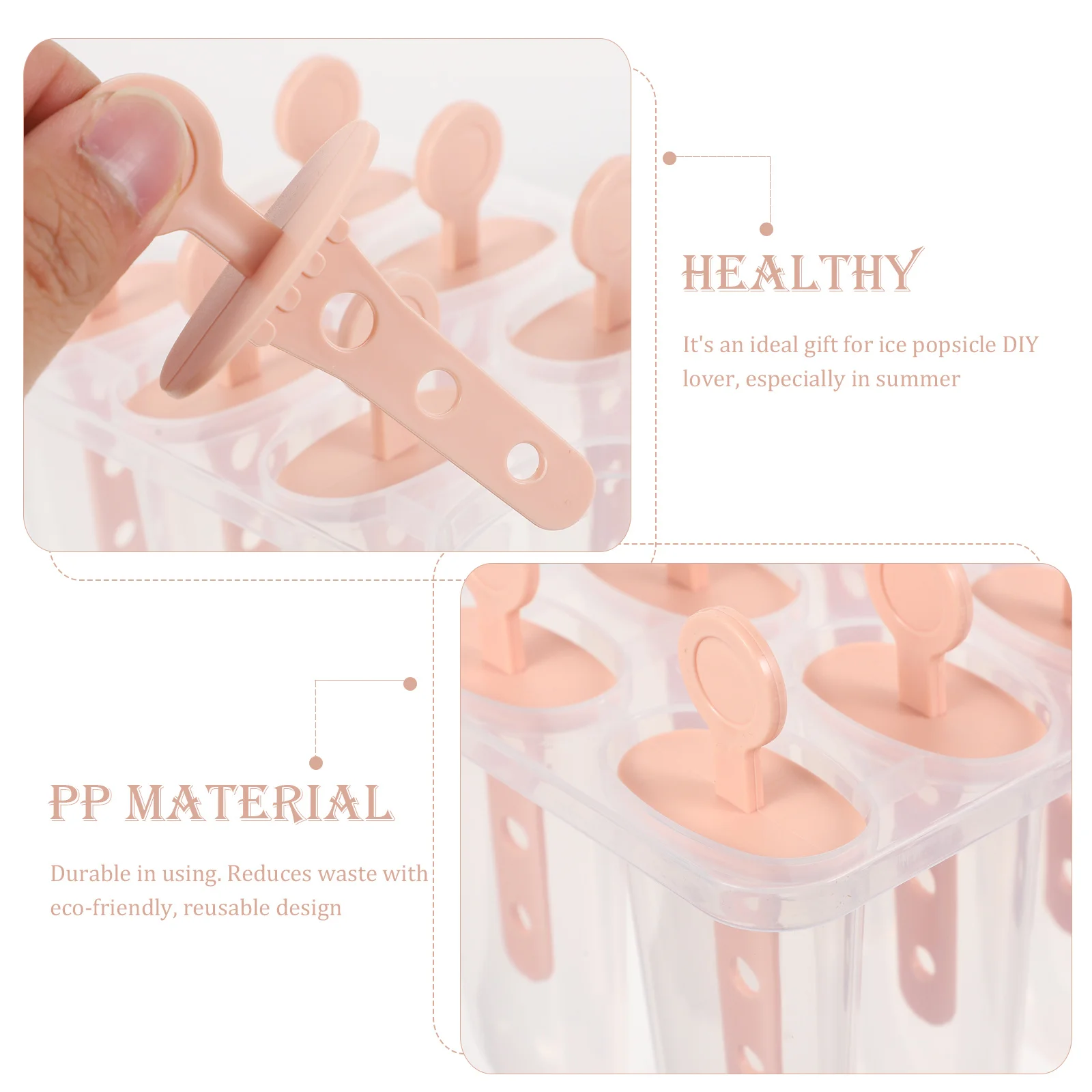 

Ice Cream Molds Reusable Bpa Free Popsicle Making Tools For Home Diy Treats Plastic Ice Pop Molds Kitchen Bar Supplies