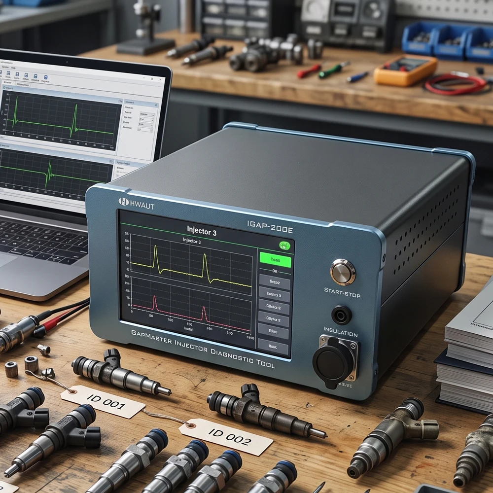 Update Mega Valve V4 Piezoelectric Gap Tester BIP AHE Solenoid Valve Resistance Inductance Commo Rail Injector Testing Machine