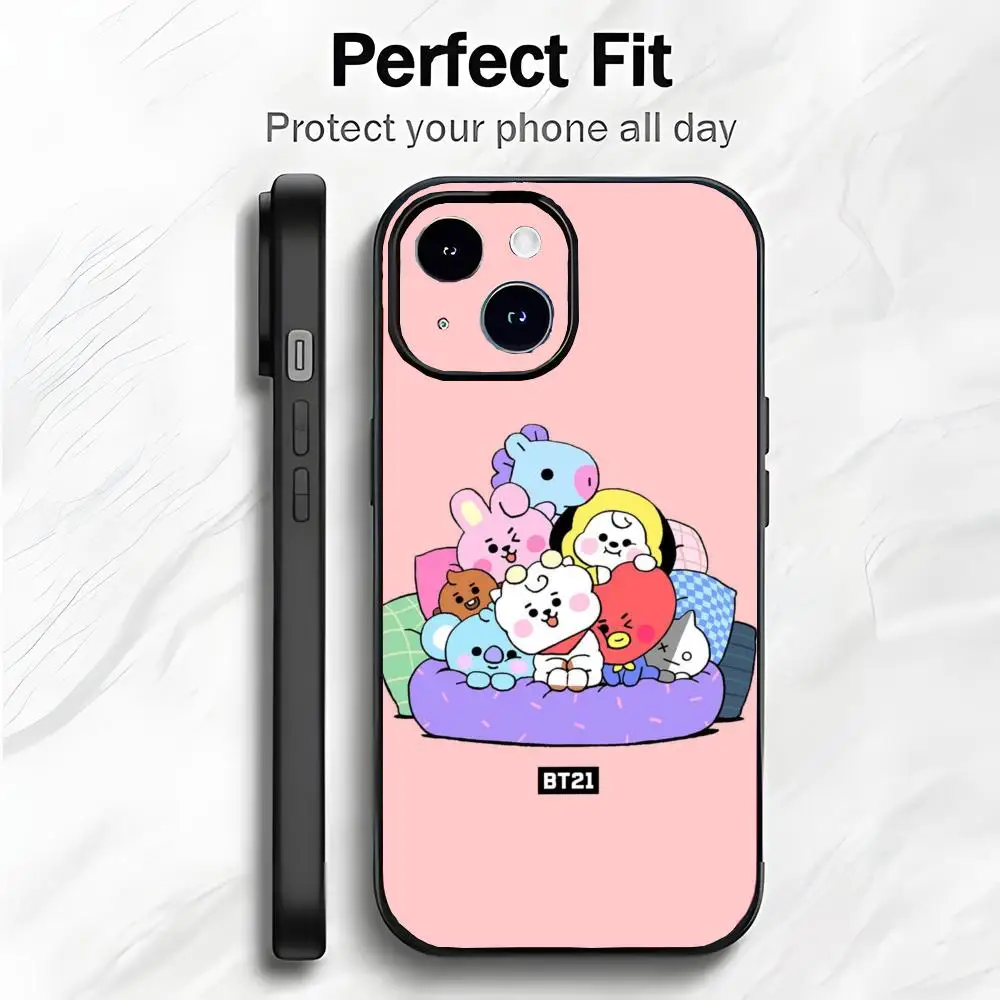 character lovely B-BT21 Phone Case Phone Case Soft Packaging Lightweight For iPhone17 16 15 14 13ProMax - view 4