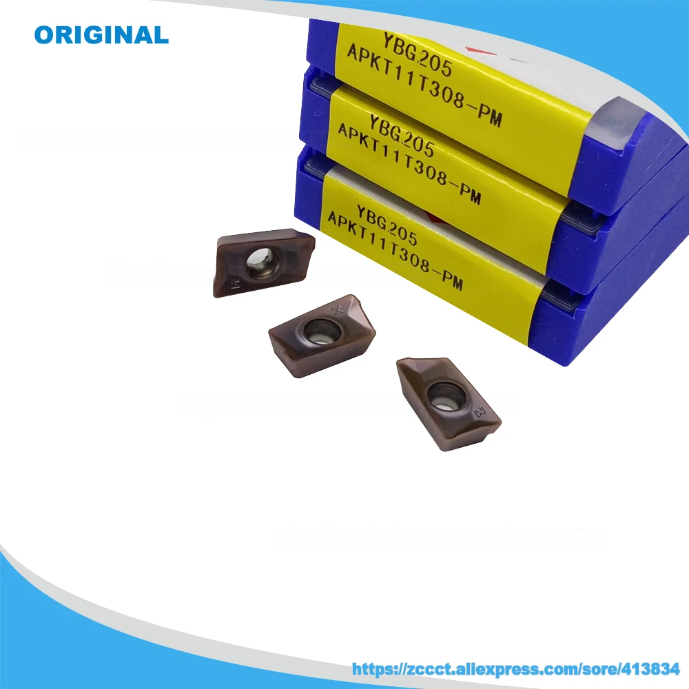 APKT11T304-PM APKT11T308-PM APKT11T312-PM APKT11T316-PM Hartmetall-Schaftfräser-Einsatz YBG102 YBG202 YBG302 YBG205 YBM251 – Detail 6
