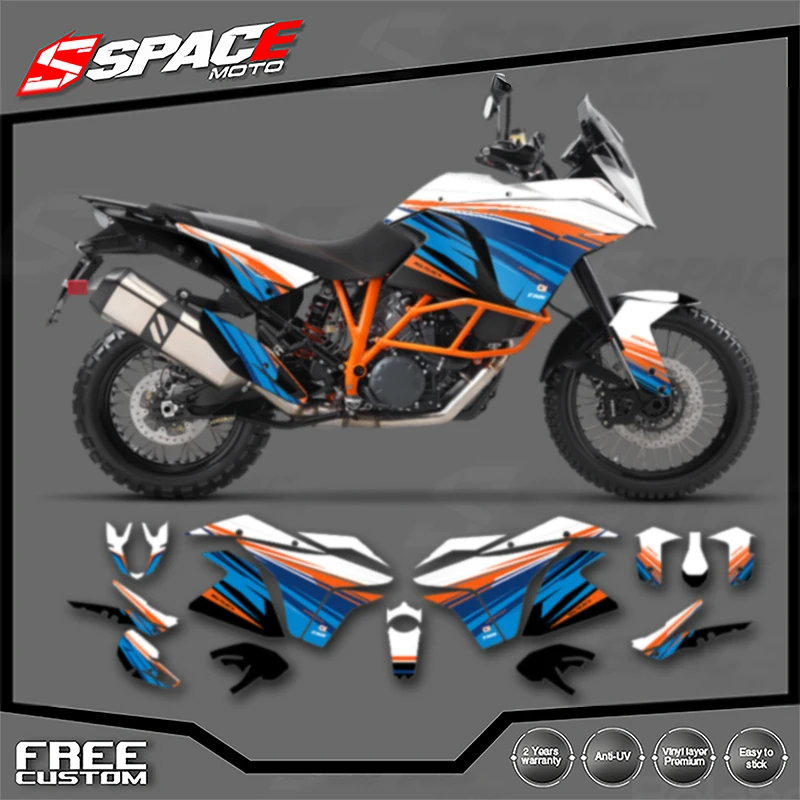

SPACE For KTM 2003 2004 2005 2006 2007 2008 2009-2016 ADV1050 1090 1190 RS Custom Motorcycle Graphics Decal Stickers Kits 004