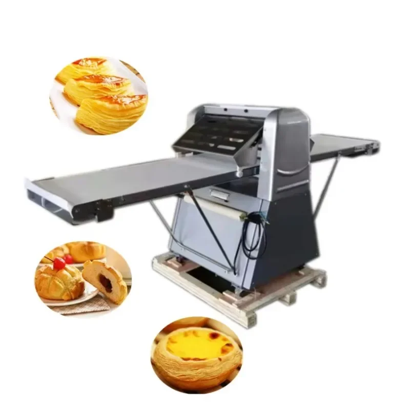 【Factory Price】1~50mm Electric Dough Sheeter Roll Vertical Croissant Bread Dough Shortening Machine Automatic Puff Pastry Sheet